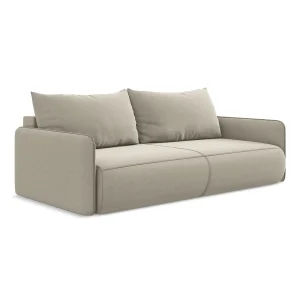 Driezits-slaapbank van parel velours – PALERMO Driezits-slaapbank van parel velours – PALERMO