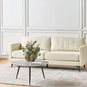 Bank MALA Stof Lichtbeige 3-zitter Bank MALA Stof Lichtbeige 3-zitter