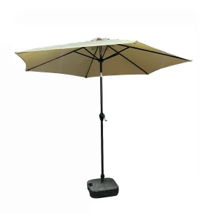 Tuinparasol ORIENT / Buitenparasol / Verstelbare Hoogte / UV-bescherming, Waterdicht / Beige / 270 x 270 x 235 cm Tuinparasol ORIENT / Buitenparasol / Verstelbare Hoogte / UV-bescherming, Waterdicht / Beige / 270 x 270 x 235 cm