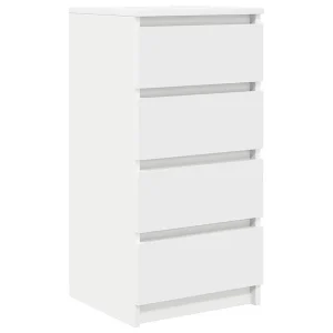 Dressoir 37,5x35x76 cm bewerkt hout wit