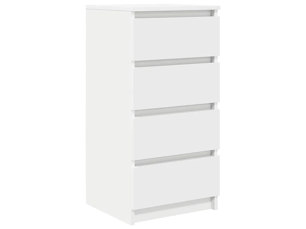 Dressoir 37,5x35x76 cm bewerkt hout wit