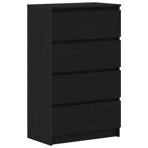 Dressoir 60x35x98,5 cm spaanplaat zwart eikenkleurig Dressoir 60x35x98,5 cm spaanplaat zwart eikenkleurig