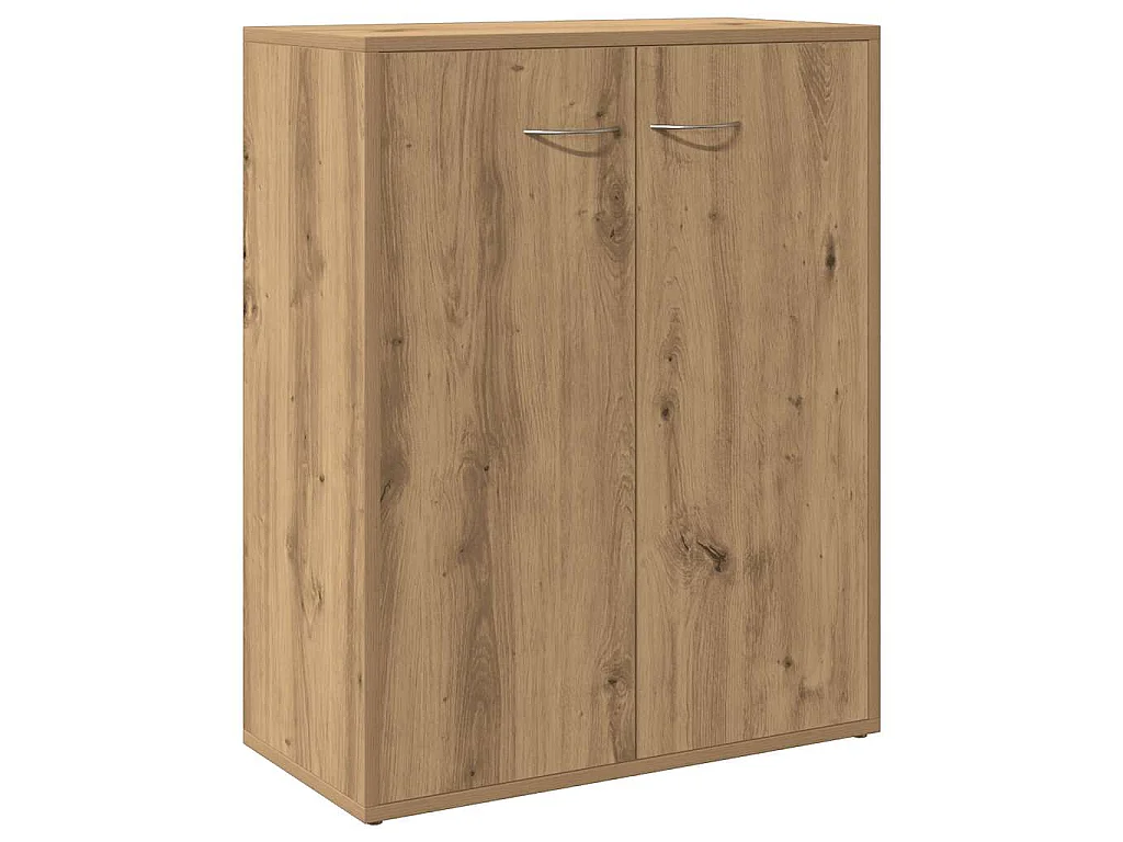 Dressoir 60x30x75 cm bewerkt hout artisanaal eikenkleur
