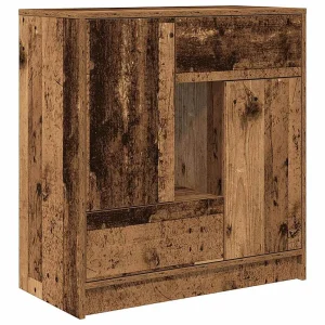 Dressoir met lades en deuren 70,5x34x74,5 cm oud hout Dressoir met lades en deuren 70,5x34x74,5 cm oud hout