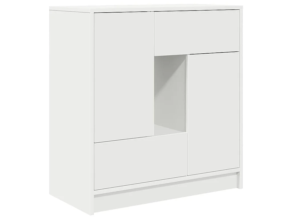 Dressoir met lades en deuren 70,5x34x74,5 cm wit