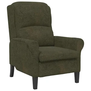 Fauteuil Leger groen Nep Leer Fauteuil Leger groen Nep Leer