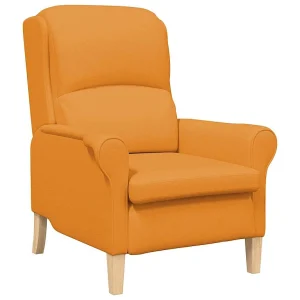 Fauteuil Donkergeel Stof Fauteuil Donkergeel Stof