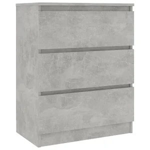 Dressoir 60x35x76 cm bewerkt hout betongrijs Dressoir 60x35x76 cm bewerkt hout betongrijs