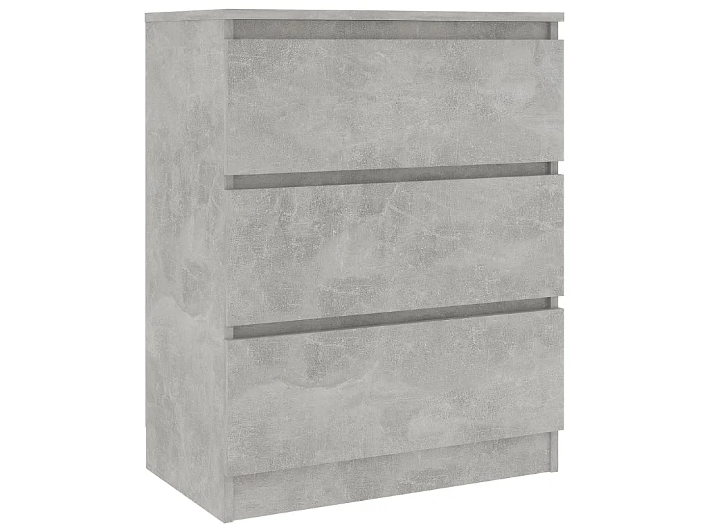 Dressoir 60x35x76 cm bewerkt hout betongrijs