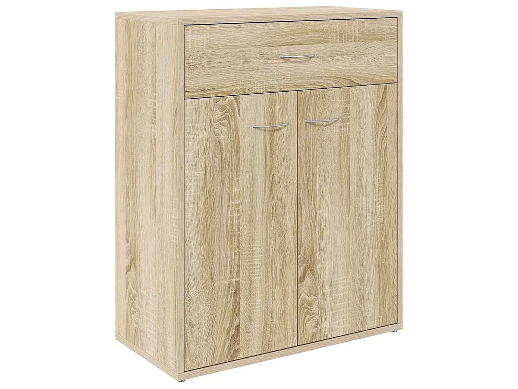 Dressoir 60x30x75 cm bewerkt hout sonoma eikenkleurig