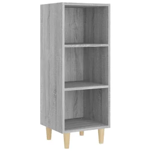 Dressoir 34,5×32,5×90 cm bewerkt hout grijs sonoma eikenkleurig Dressoir 34,5×32,5×90 cm bewerkt hout grijs sonoma eikenkleurig