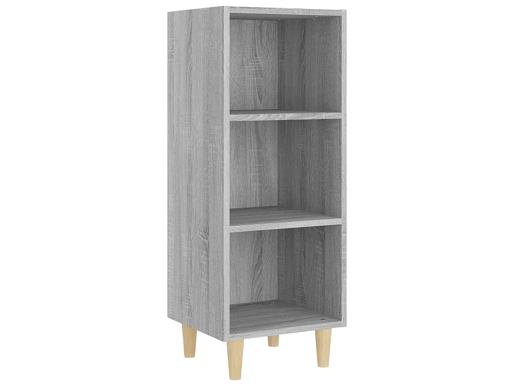 Dressoir 34,5x32,5x90 cm bewerkt hout grijs sonoma eikenkleurig