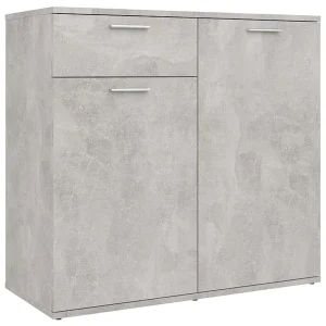 Dressoir 80x36x75 cm bewerkt hout betongrijs Dressoir 80x36x75 cm bewerkt hout betongrijs