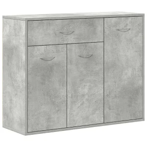 Dressoir 88x30x70 cm bewerkt hout betongrijs Dressoir 88x30x70 cm bewerkt hout betongrijs