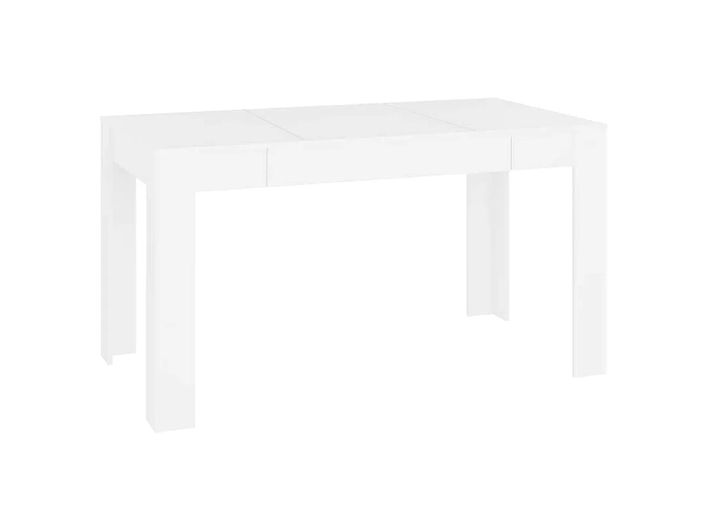 Eettafel 140x74,5x76 cm bewerkt hout wit