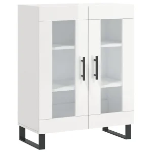 Dressoir 69,5x34x90 cm bewerkt hout hoogglans wit Dressoir 69,5x34x90 cm bewerkt hout hoogglans wit