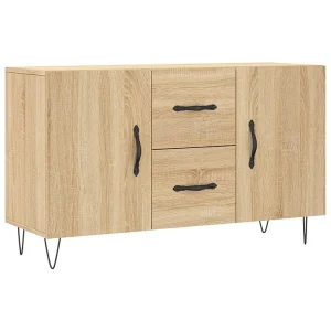 Dressoir 100x36x60 cm bewerkt hout sonoma eikenkleurig Dressoir 100x36x60 cm bewerkt hout sonoma eikenkleurig