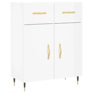 Dressoir 69,5x34x90 cm bewerkt hout hoogglans wit Dressoir 69,5x34x90 cm bewerkt hout hoogglans wit
