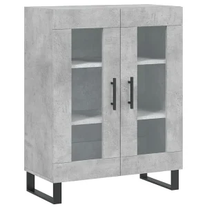 Dressoir 69,5x34x90 cm bewerkt hout betongrijs Dressoir 69,5x34x90 cm bewerkt hout betongrijs