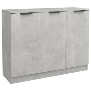 Dressoir 90,5x30x70 cm bewerkt hout betongrijs Dressoir 90,5x30x70 cm bewerkt hout betongrijs