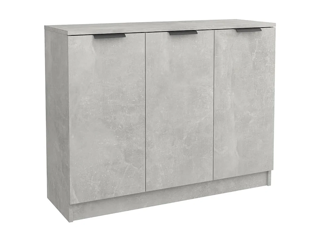 Dressoir 90,5x30x70 cm bewerkt hout betongrijs