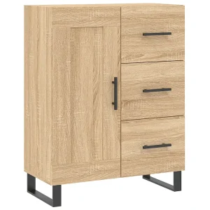 Dressoir 69,5x34x90 cm bewerkt hout sonoma eikenkleurig Dressoir 69,5x34x90 cm bewerkt hout sonoma eikenkleurig