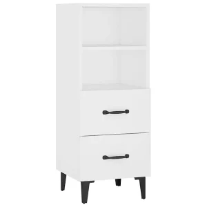 Dressoir 34,5x34x90 cm bewerkt hout wit Dressoir 34,5x34x90 cm bewerkt hout wit