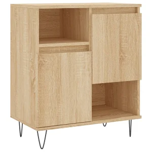 Dressoir 60x35x70 cm bewerkt hout sonoma eikenkleurig Dressoir 60x35x70 cm bewerkt hout sonoma eikenkleurig