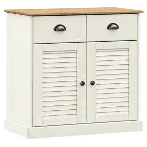 Dressoir met lades VIGO 78x40x75 cm massief grenenhout wit Dressoir met lades VIGO 78x40x75 cm massief grenenhout wit