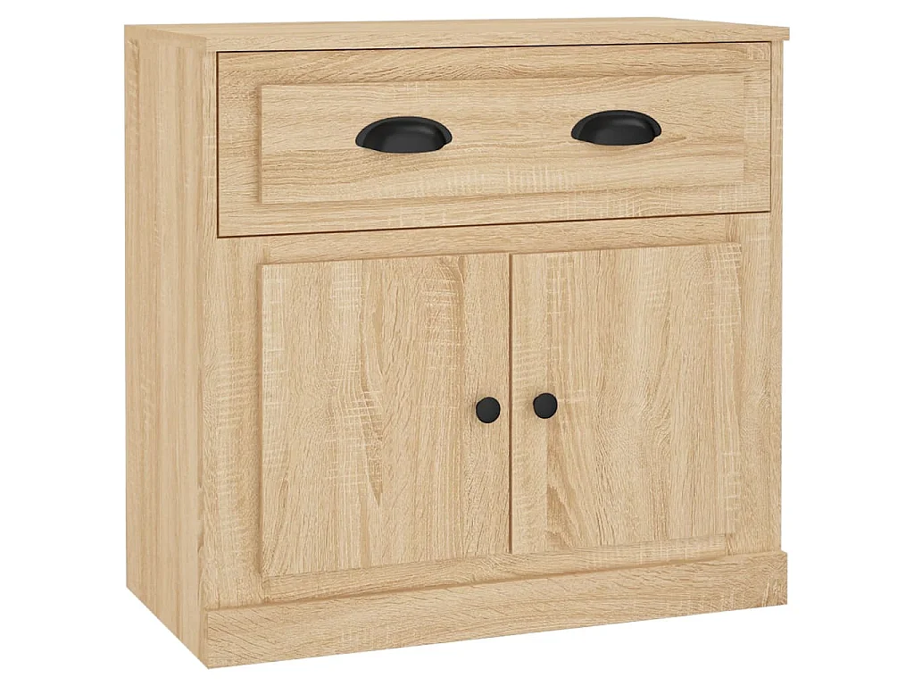 Dressoir 70x35,5x67,5 cm bewerkt hout sonoma eikenkleurig