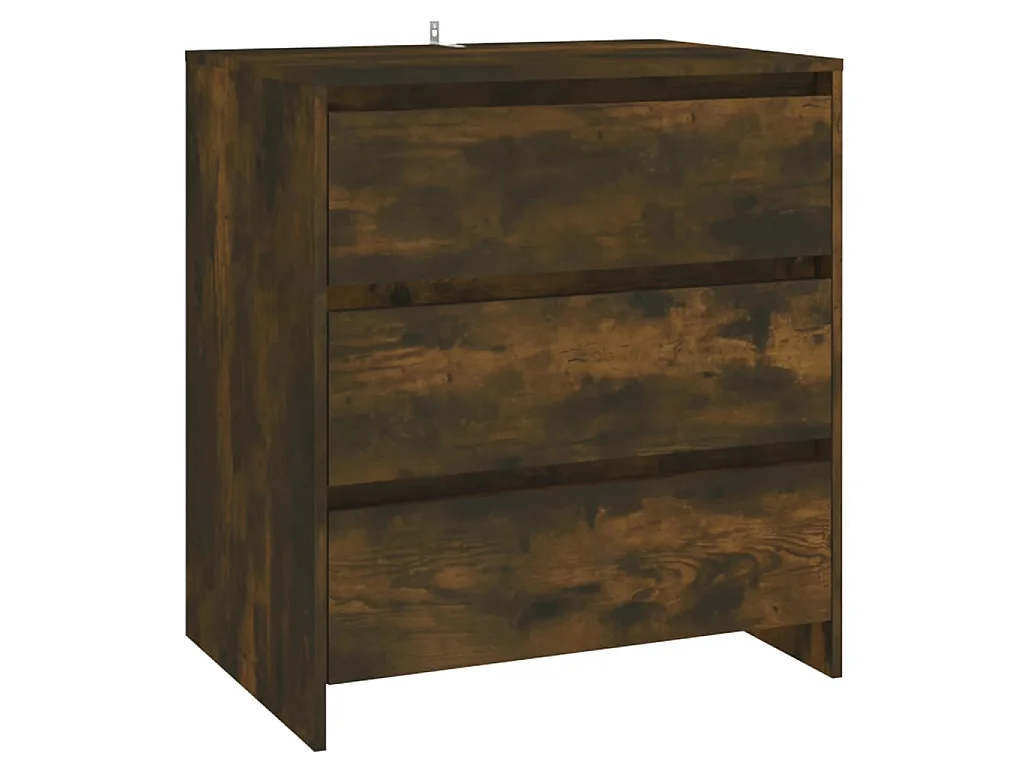 Dressoir 70x41x75 cm bewerkt hout gerookt eikenkleurig