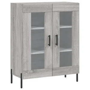Dressoir 69,5x34x90 cm bewerkt hout grijs sonoma eikenkleurig Dressoir 69,5x34x90 cm bewerkt hout grijs sonoma eikenkleurig