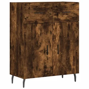 Dressoir 69,5x34x90 cm bewerkt hout gerookt eikenkleurig Dressoir 69,5x34x90 cm bewerkt hout gerookt eikenkleurig