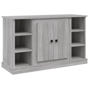 Dressoir 100×35,5×60 cm bewerkt hout grijs sonoma eikenkleurig Dressoir 100×35,5×60 cm bewerkt hout grijs sonoma eikenkleurig