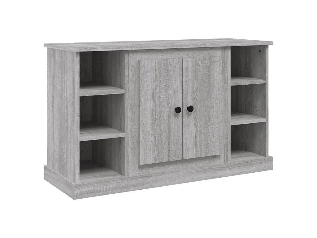 Dressoir 100x35,5x60 cm bewerkt hout grijs sonoma eikenkleurig