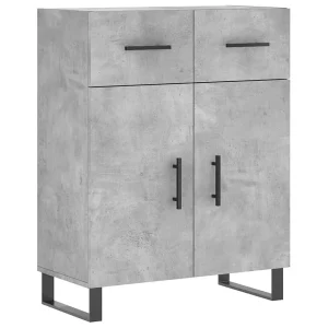 Dressoir 69,5x34x90 cm bewerkt hout betongrijs Dressoir 69,5x34x90 cm bewerkt hout betongrijs