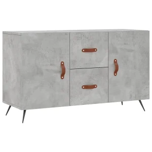 Dressoir 100x36x60 cm bewerkt hout betongrijs Dressoir 100x36x60 cm bewerkt hout betongrijs
