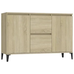 Dressoir 102x35x70 cm bewerkt hout sonoma eikenkleurig Dressoir 102x35x70 cm bewerkt hout sonoma eikenkleurig