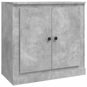 Dressoir 70×35,5×67,5 cm bewerkt hout betongrijs Dressoir 70×35,5×67,5 cm bewerkt hout betongrijs