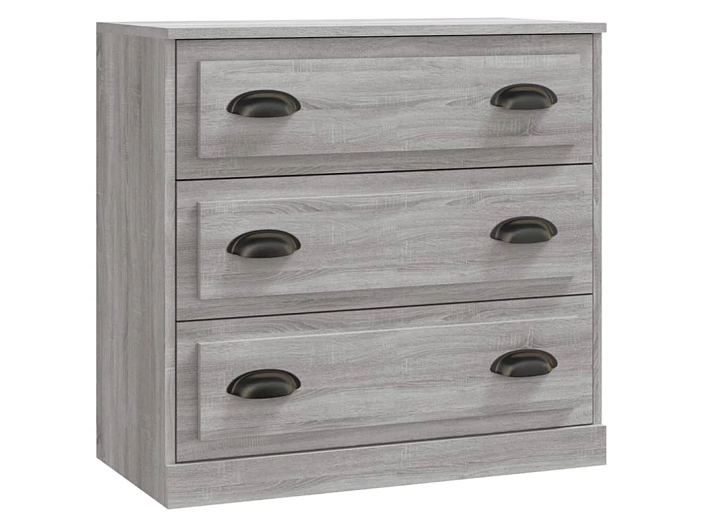 Dressoir 70x35,5x67,5 cm bewerkt hout grijs sonoma eikenkleurig
