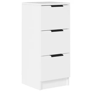 Dressoir 30x30x70 cm bewerkt hout wit Dressoir 30x30x70 cm bewerkt hout wit