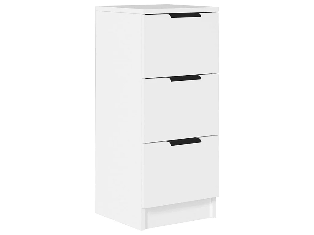 Dressoir 30x30x70 cm bewerkt hout wit