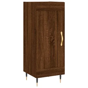 Dressoir 34,5x34x90 cm bewerkt hout bruin eikenkleur