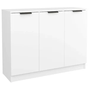 Dressoir 90,5x30x70 cm bewerkt hout wit Dressoir 90,5x30x70 cm bewerkt hout wit