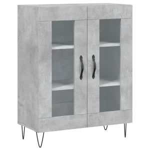 Dressoir 69,5x34x90 cm bewerkt hout betongrijs Dressoir 69,5x34x90 cm bewerkt hout betongrijs