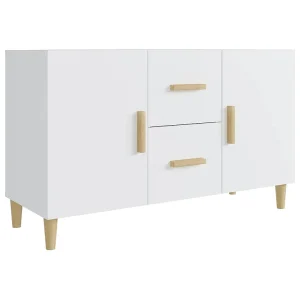 Dressoir 100x36x60 cm bewerkt hout wit Dressoir 100x36x60 cm bewerkt hout wit