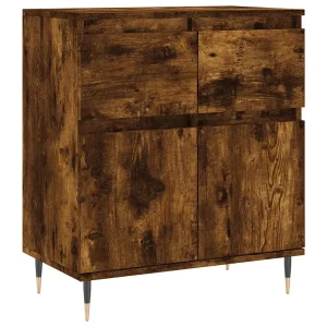 Dressoir 60x35x70 cm bewerkt hout gerookt eikenkleurig Dressoir 60x35x70 cm bewerkt hout gerookt eikenkleurig
