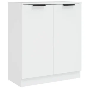 Dressoir 60x30x70 cm bewerkt hout wit