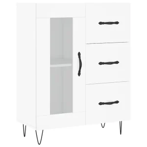 Dressoir 69,5x34x90 cm bewerkt hout wit Dressoir 69,5x34x90 cm bewerkt hout wit