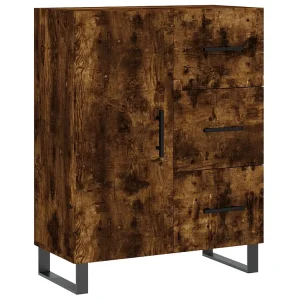 Dressoir 69,5x34x90 cm bewerkt hout gerookt eikenkleurig Dressoir 69,5x34x90 cm bewerkt hout gerookt eikenkleurig